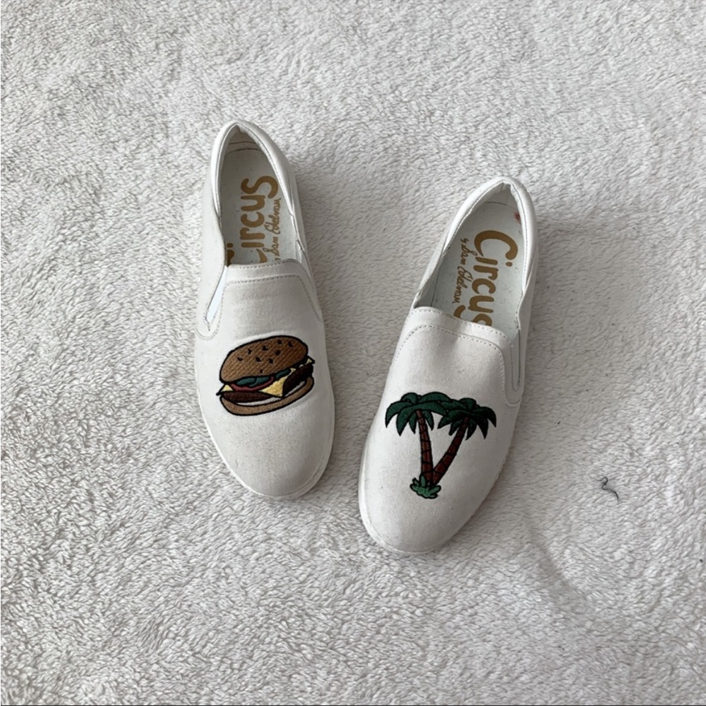 BrandNew Circus by Sam Edelman Graphic Sneakers White 8